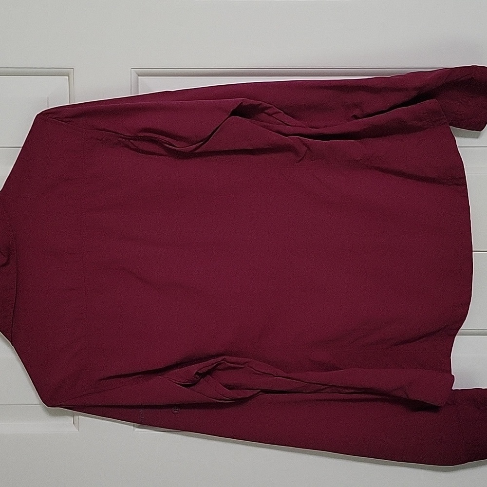 Columbia Omni Shade Womens Long Sleeve Button Down Top Sz M Purple - Picture 2 of 5